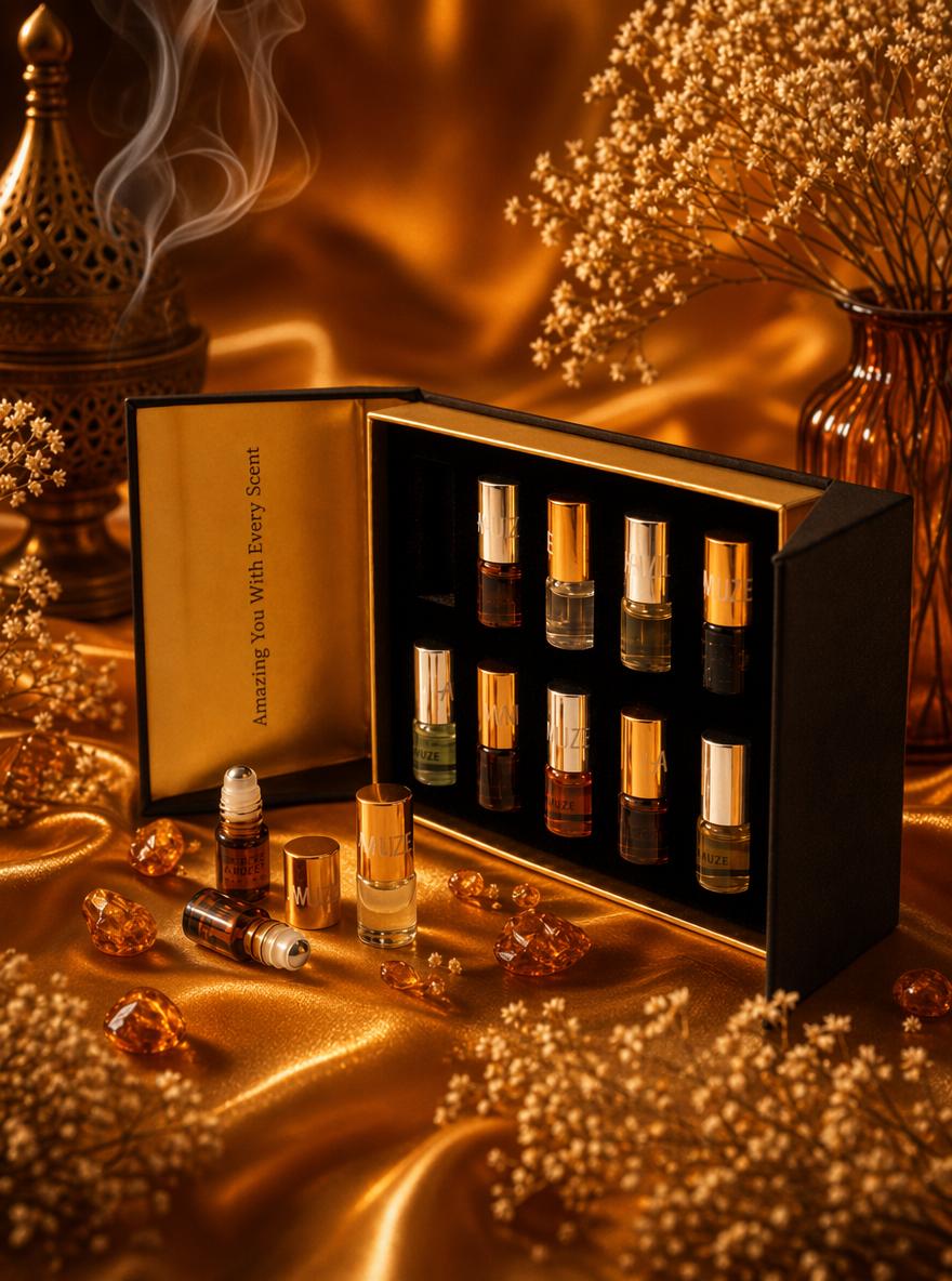 Amber & Musk Perfume Oil Discovery Set